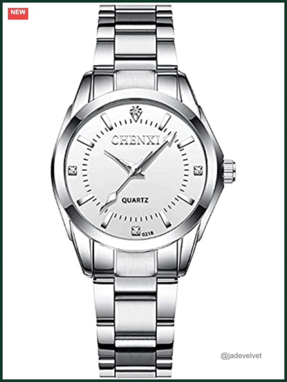 Women's Analog Quartz Watch Stainless Steel Bracelet Luminous Water Resistant